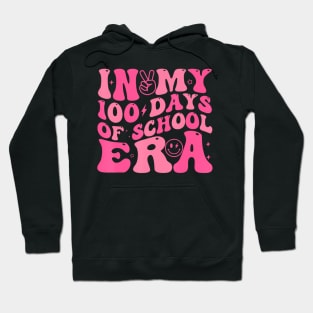 In My 100 Days of School Era Retro Smile 100th Day of School Hoodie